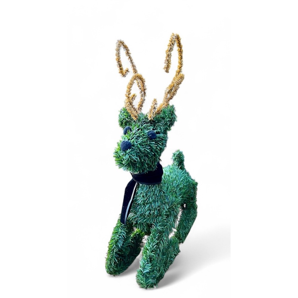 Stunning Vintage Topiary
Reindeer Made With Artificial Pine Evergreen.